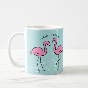 Pink Flamingo Personalized Coffee Mug