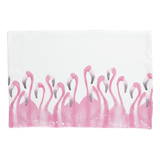 Pink Flamingo pillow case (Front)