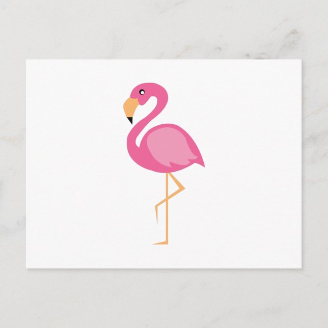 Pink Flamingo Postcard (Front)