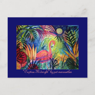 Pink Flamingo Postcard