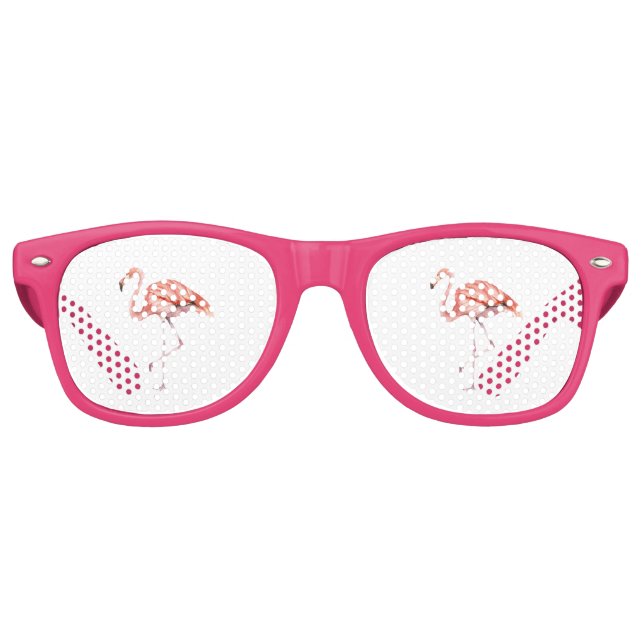 Pink Flamingo Retro Sunglasses (Front)