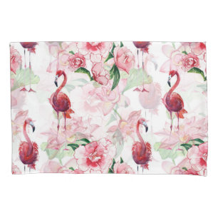 Pink Flamingo: Seamless Pattern Elegance Pillowcase
