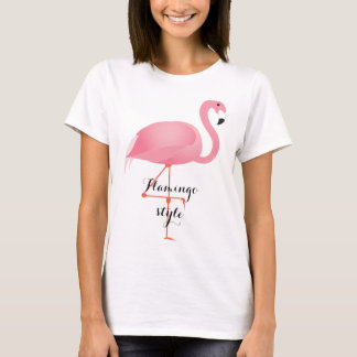 Pink flamingo style maternity shirt