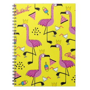 Pink Flamingo: Summer Fashion Pattern Notebook