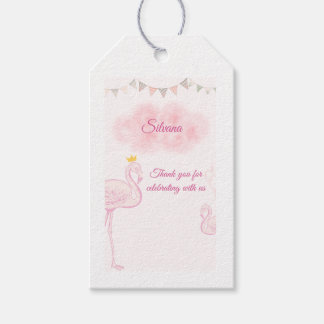Pink Flamingo Thank You Favour Tags, Let's Flaming Gift Tags