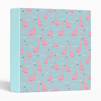 Pink Flamingo Three Ring Binder