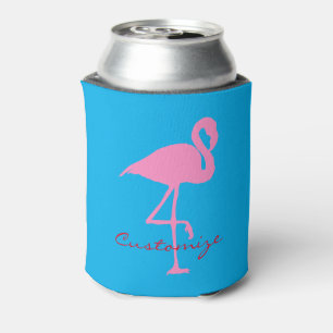 Pink Flamingo Thunder_Cove Can Cooler