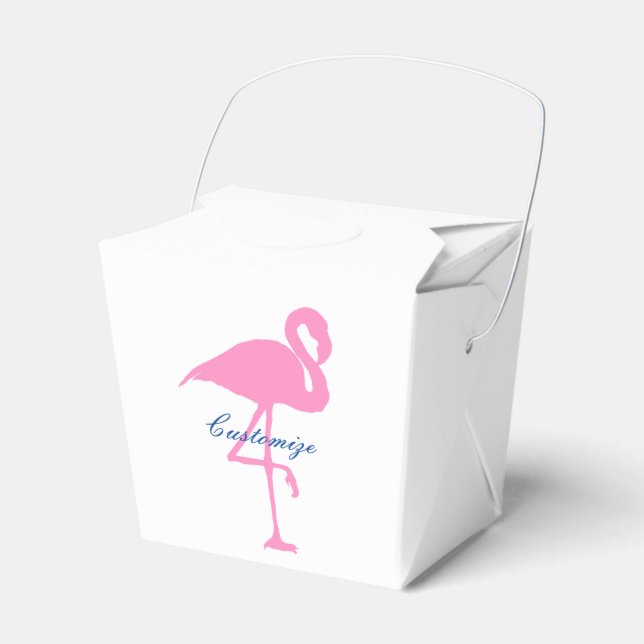 Pink Flamingo Thunder_Cove Favor Box (Front Side)