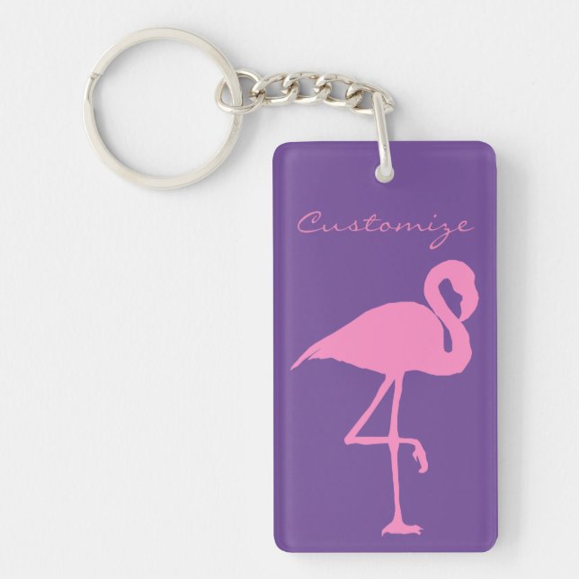 Pink Flamingo Thunder_Cove Keychain (Front)