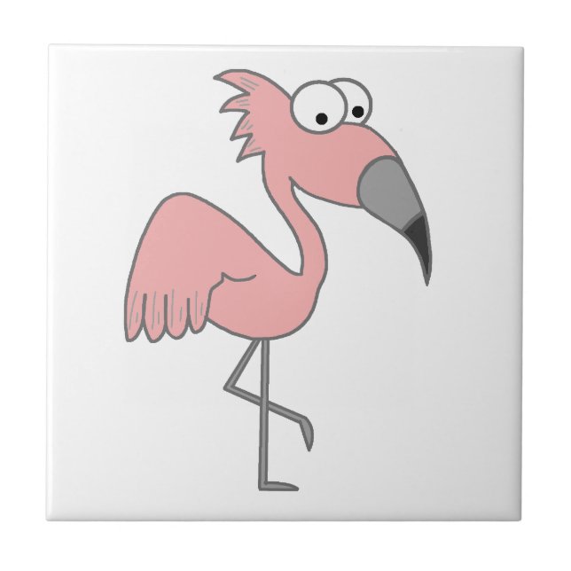 Pink Flamingo Tile (Front)