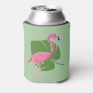 Pink Flamingo Tropical Party Favour Can Cooler