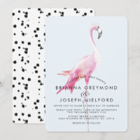 Pink Flamingo Tropical Style Wedding