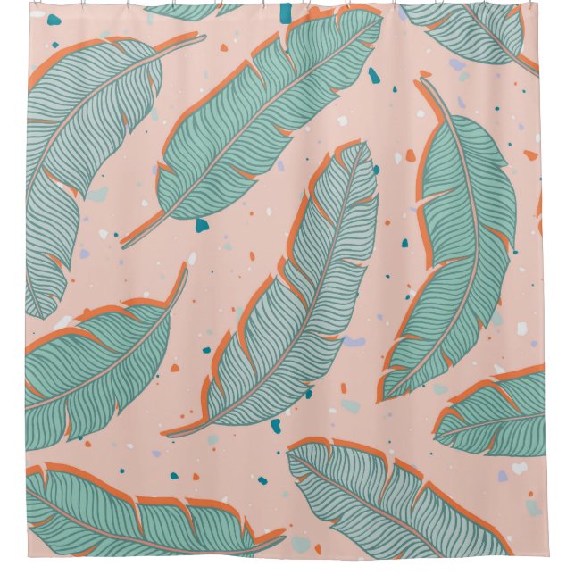 Pink flamingo tropical, summer vintage background. (Front)