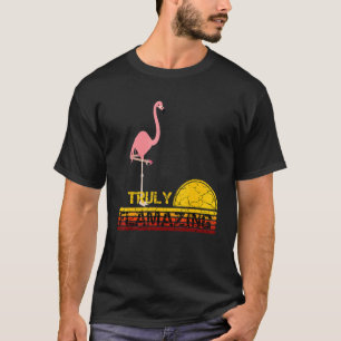 Pink Flamingo Truly Flamazing Summer White T-Shirt