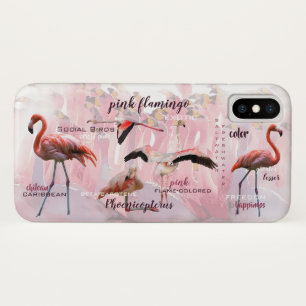 Pink Flamingo Typography   Customized Case-Mate iPhone Case