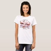 Pink Flamingo Typography | Customized T-Shirt (Front Full)