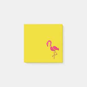 Pink flamingo unique pop art post-it notes
