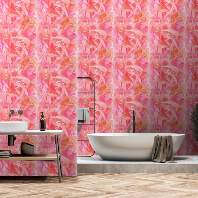 Pink Flamingo Wallpaper (Bathroom)