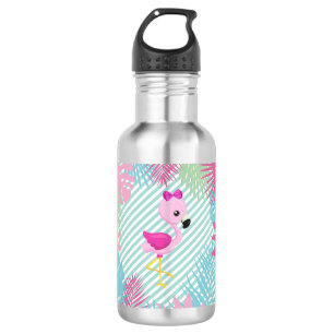 Pink Flamingo Water Bottle