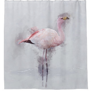 Pink Flamingo Watercolor