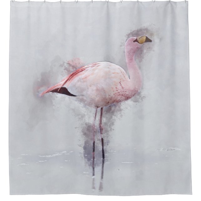 Pink Flamingo Watercolor (Front)