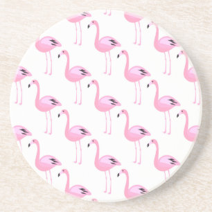 Pink Flamingos 2 Coaster