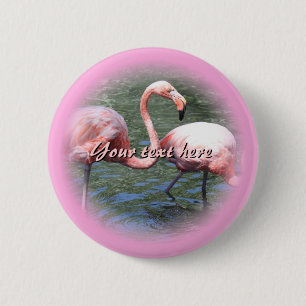 Pink Flamingos 2 Inch Round Button