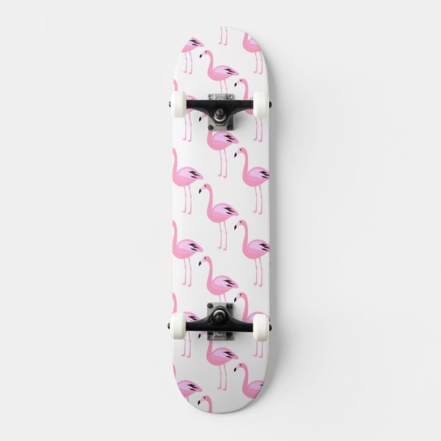Pink Flamingos 2 Skateboard (Front)