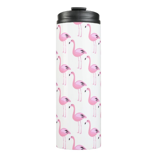 Pink Flamingos 2 Thermal Tumbler (Front)