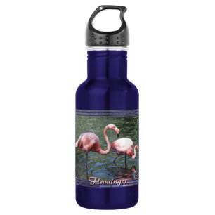 Pink Flamingos 532 Ml Water Bottle