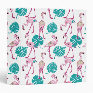 Pink Flamingos Binder
