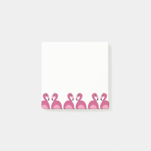 Pink Flamingos Border - Post-it® Notes