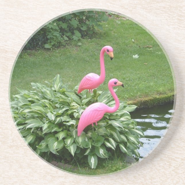 PINK FLAMINGOS coaster (Front)