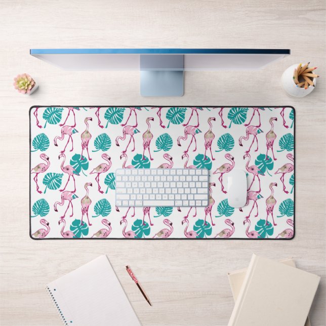 Pink Flamingos Desk Mat (Office 1)
