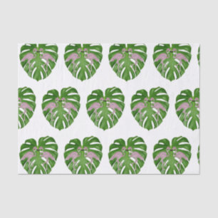 Pink Flamingos Flamingo  Monstera  Tissue Paper