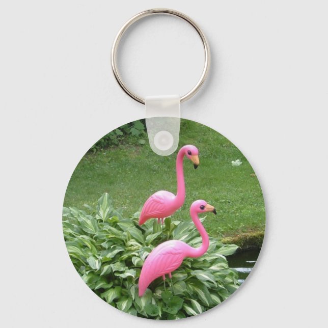 PINK FLAMINGOS keychain (Front)