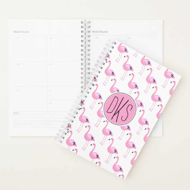 Pink Flamingos | Monogram Planner (Display)