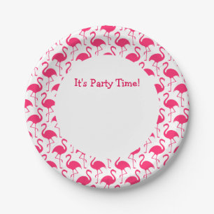 Pink Flamingos Party Plates