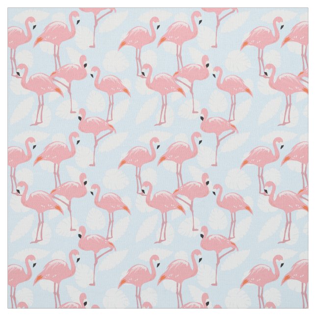 Pink Flamingos Pattern Fabric (Swatch)