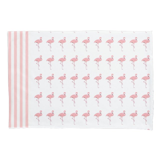 Pink Flamingos Pillow Case (Front)