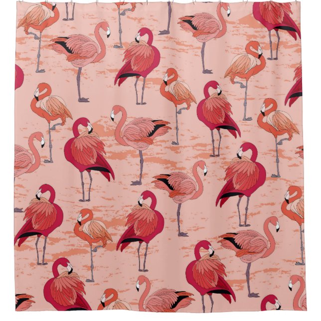 Pink Flamingos: Seamless Tropical Pattern (Front)