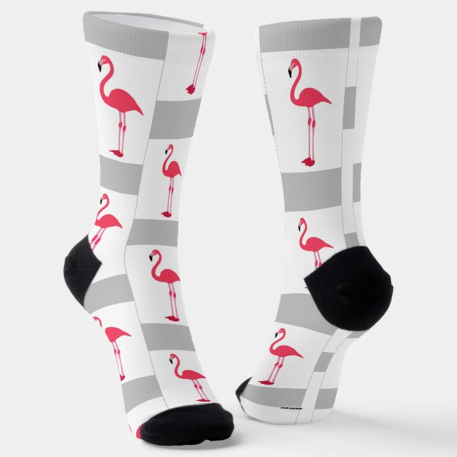 Pink Flamingos Socks HAMbWG (Angled)