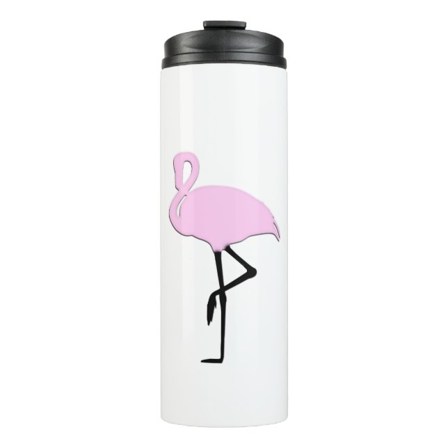 Pink Flamingos Thermal Tumbler (Front)