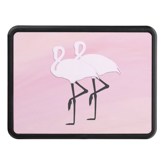 Pink Flamingos Trailer Hitch Cover (Front)