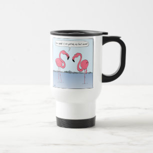 Pink Flamingos Travel Mug