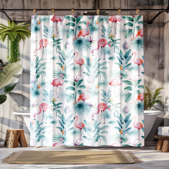 Pink flamingos tropical leaves pattern (Creator Uploaded)