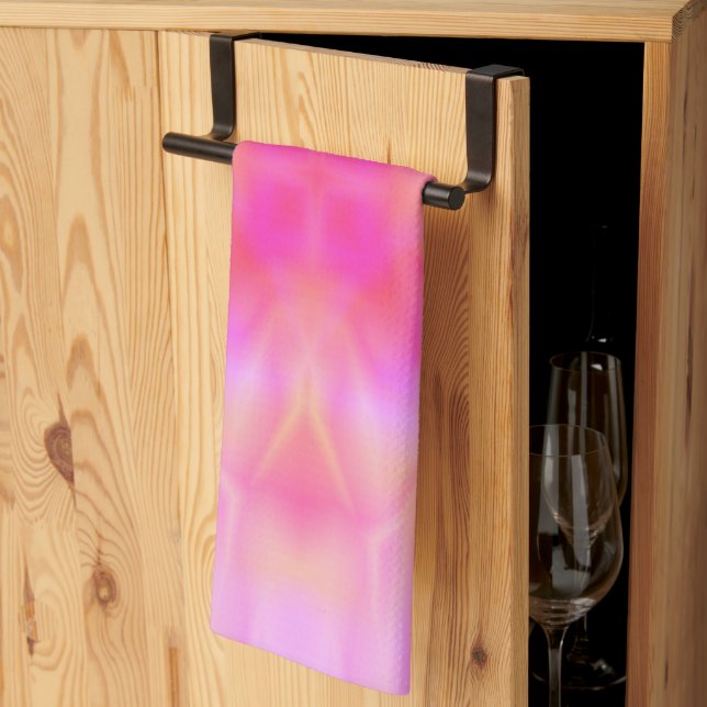 Pink Flare Kitchen Towel (Thirds Fold)