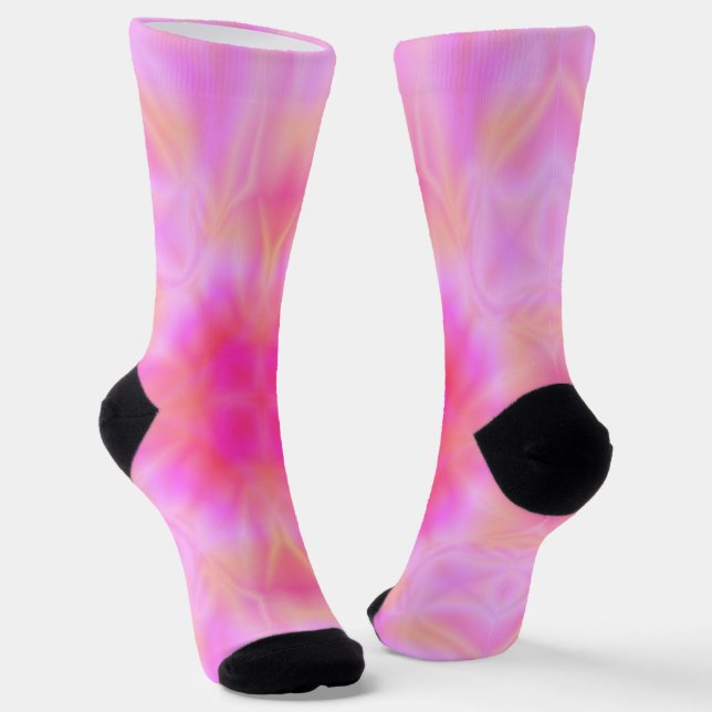Pink Flare Socks (Angled)