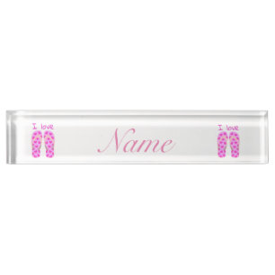 Pink Flip-Flops Thunder_Cove Nameplate