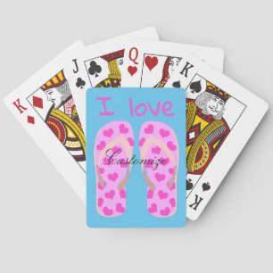 Pink Flip-Flops Thunder_Cove Playing Cards